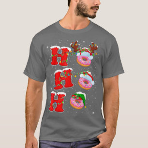 Camiseta Papais noeis Familiares Engraçados Ho Ho Ho Rosqui