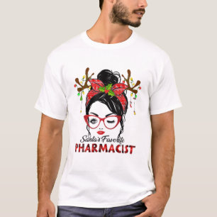 Camiseta Papais noeis Farmacêuticos Favoritos Mensagem Bun