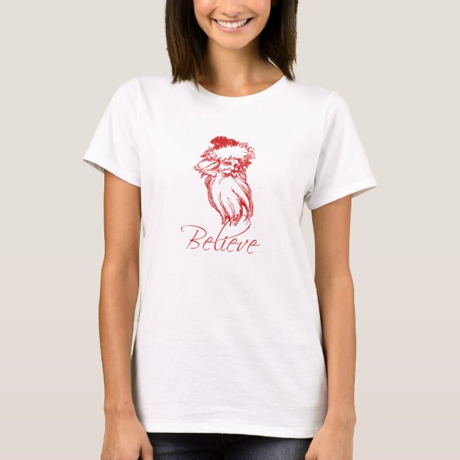 Camiseta Papais noeis Faux Letterpress (Acredite) com Dific (Frente)