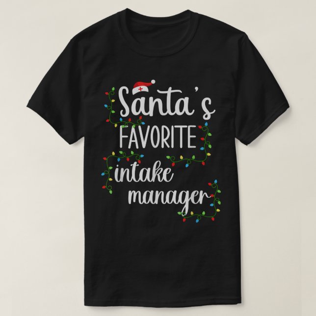 Camiseta Papais noeis Fav Intake Manager Engraçado Teto de  (Frente do Design)