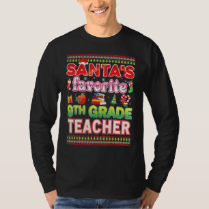 Camiseta Papais noeis Favoritos 9.º ano Professor Suor de N