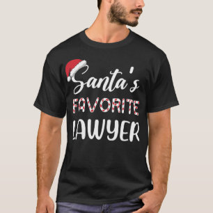 Camiseta Papais noeis Favoritos Advogado Pajama Natal Engra
