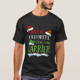 Camiseta Papais noeis Favoritos Carrier de Correio Rural Fu