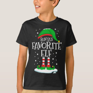 Camiseta Papais noeis Favoritos Da Família De Natal Elf Xma