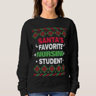 Camiseta Papais noeis Favoritos De Enfermagem De Estudante 