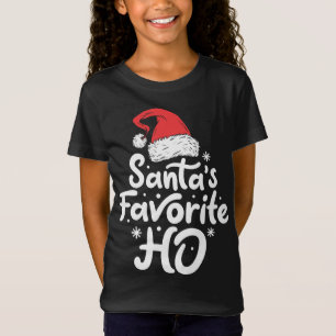 Camiseta Papais noeis Favoritos De Feliz Natal Mulheres Xma