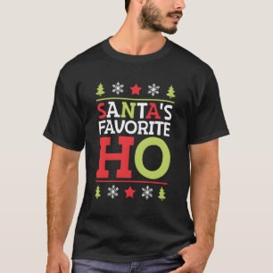 Camiseta Papais noeis Favoritos De Feliz Natal Mulheres Xma