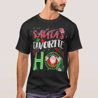 Camiseta Papais noeis Favoritos De Natal Engraçado