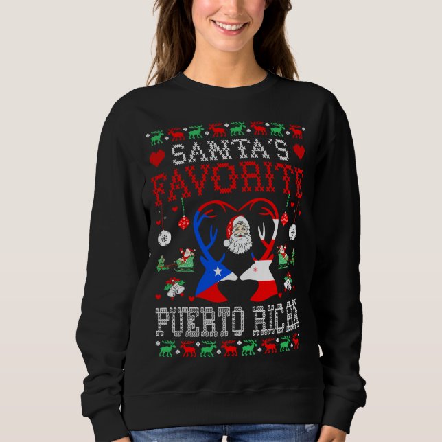 Camiseta Papais noeis favoritos de Porto Rico presentes no  (Frente)