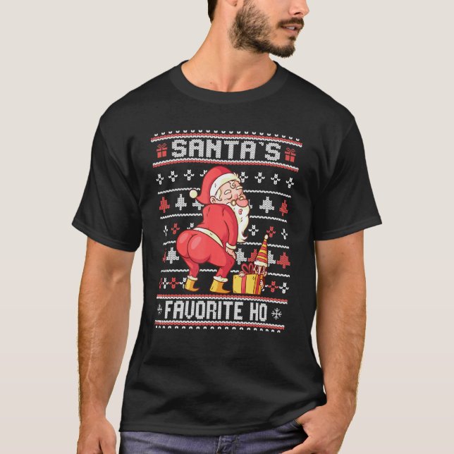 Camiseta Papais noeis Favoritos De Twerking De Papais noeis (Frente)