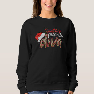Camiseta Papais noeis Favoritos Diva Leopard Natal Felry Xm