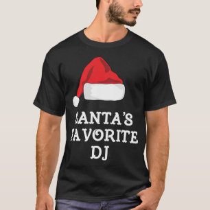 Camiseta Papais noeis Favoritos DJ Engraçado Natal DeeJay D