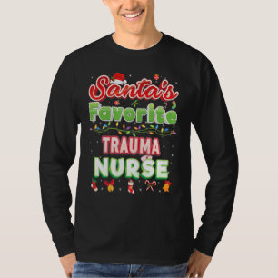 Camiseta Papais noeis Favoritos Enfermeira de Trauma de Nat