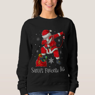 Camiseta Papais noeis Favoritos Enfermeira Natal Pajama Luz