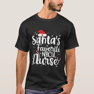Camiseta Papais noeis Favoritos Enfermeira Nicu Feliz Festa