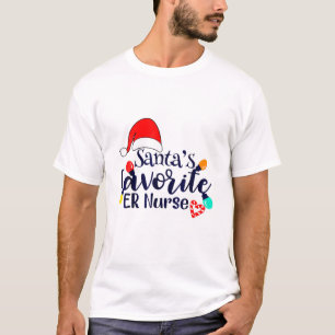 Camiseta Papais noeis Favoritos ER Enfermeira Natal 2021