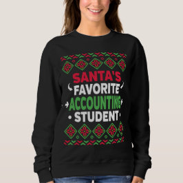 Camiseta Papais noeis Favoritos Estudante de Contabilidade 
