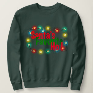 Camiseta Papais noeis Favoritos Ho - Luzes De Natal Engraça