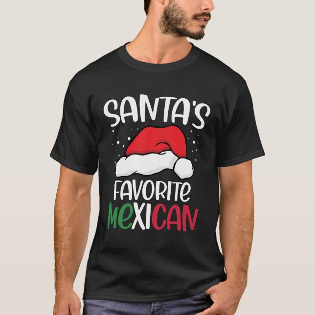 Camiseta Papais noeis favoritos mexicanos (Frente)