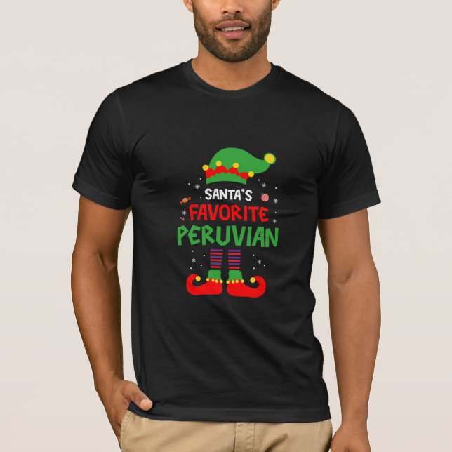 Camiseta Papais noeis favoritos no Natal peruano (Frente)