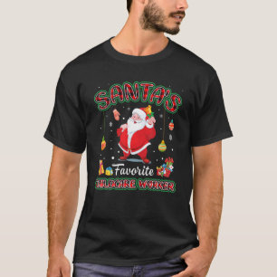 Camiseta Papais noeis Favoritos Papais noeis de funcionário