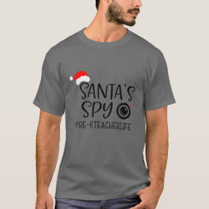 Camiseta Papais noeis Favoritos Pré-K Professor Vestido de