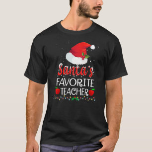 Camiseta Papais noeis Favoritos Professor Xmas Pajama Ensin