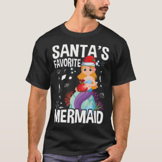 Camiseta Papais noeis Favoritos Sereia Natal