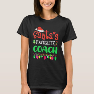 Camiseta Papais noeis Favoritos Treinador Natal Papai Noel