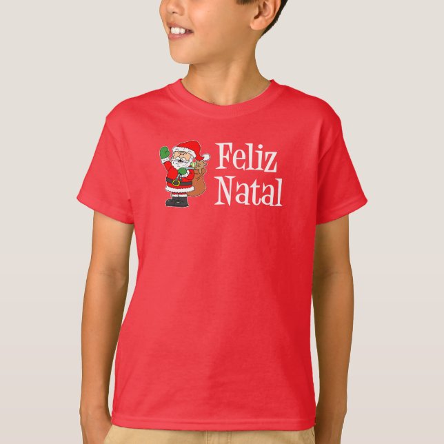 Camiseta Papais noeis Feliz Natal (Frente)