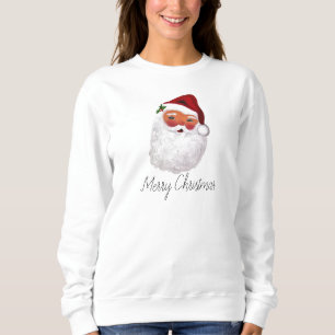 Camiseta Papais noeis Feliz Natal Vintage Retro Watercolor