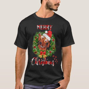 Camiseta Papais noeis Felizes De Cão-De-Natal