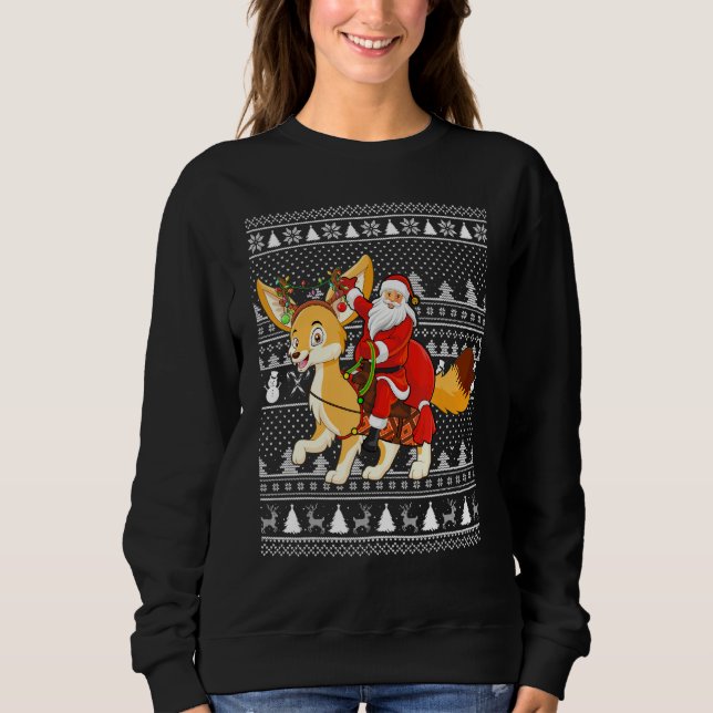 Camiseta Papais noeis Fennec Fox Lover Que Andam Fennec Fox (Frente)