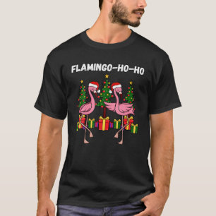 Camiseta Papais noeis Feriados de Natal Flamingo Flamingo,
