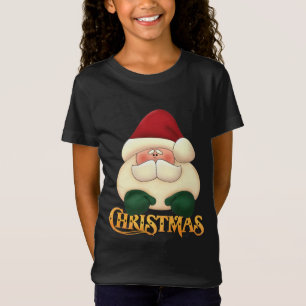 Camiseta Papais noeis festivos com arte de Natal