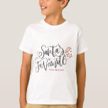 Camiseta Papais noeis Festivos Favoritos Letoração do Natal<br><div class="desc">Quem é o favorito dos Papais noeis? Esta camiseta de Natal personalizável apresenta caligrafia moderna com colhões. Personalize adicionando seus próprios textos. Esta camiseta de Natal será perfeita como presente de Natal.</div>