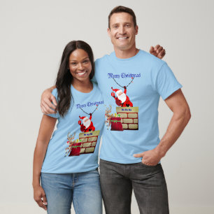 Camiseta Papais noeis festivos Feliz Natal