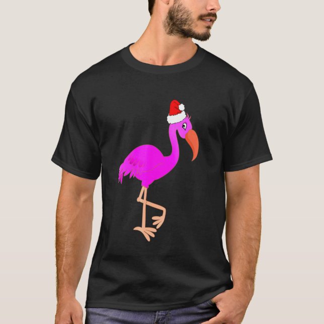 Camiseta Papais noeis Flamingo (Frente)