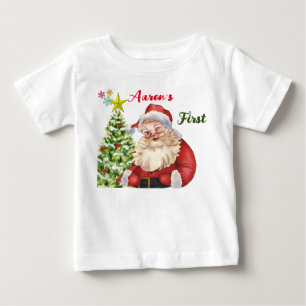 Camiseta Papais noeis Fofos Personalizados Piscando o tema