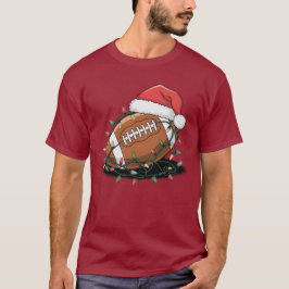 Camiseta Papais noeis Futebol Humor de Natal Homens