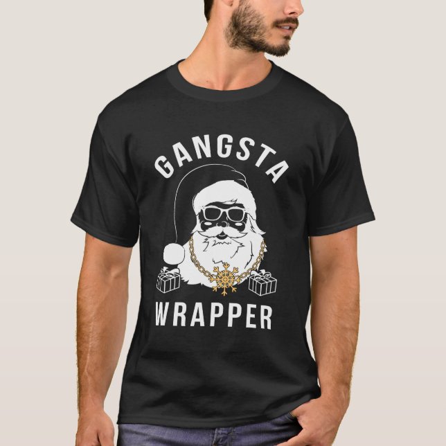 Camiseta Papais noeis Gangster do Wrapper Gangster (Frente)