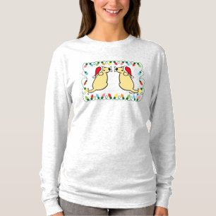 Camiseta Papais noeis Gêmeos Amarelos-Labradores