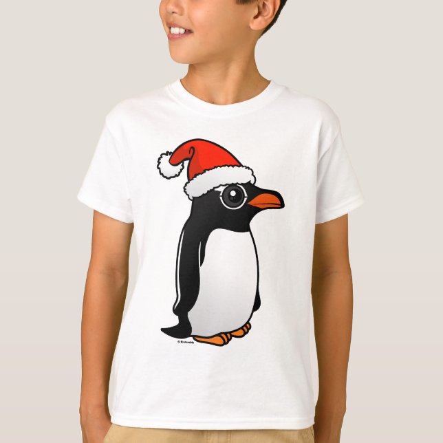 Camiseta Papais noeis Gentoo Penguin (Frente)
