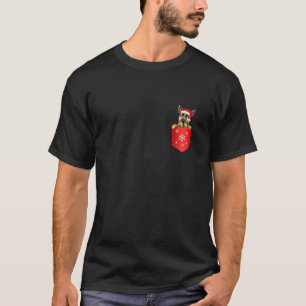 Camiseta Papais noeis german shepherd Na Árvore De Natal Xm