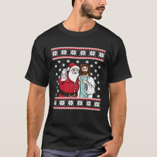 Camiseta Papais noeis Gráficos de Natal Jesus Jingle Bros W