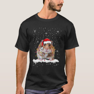 Camiseta Papais noeis Hamster Nozes de Natal Animais