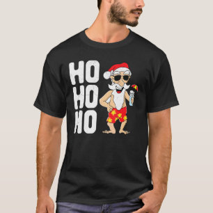 Camiseta Papais noeis Ho Ho Natal Em Papais noeis De Verão