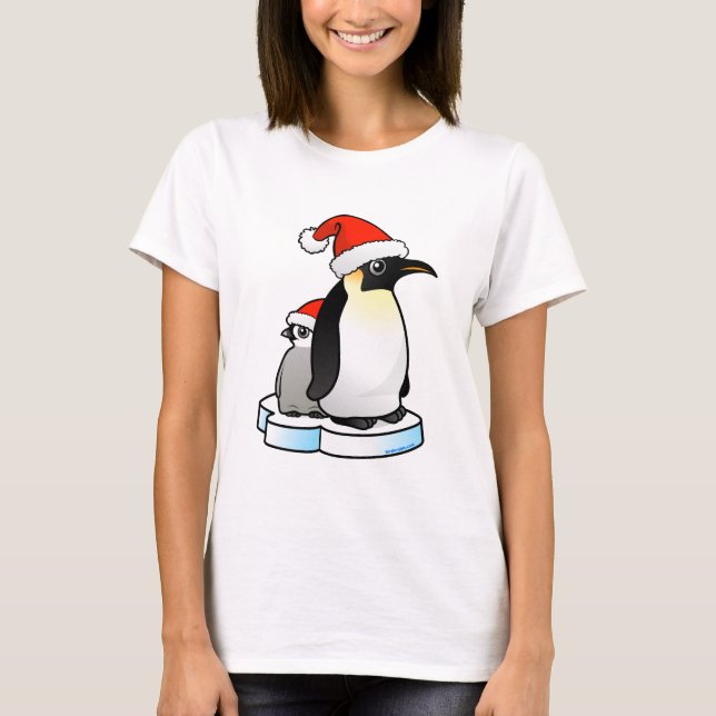 Camiseta Papais noeis Imperador Pinguim (Frente)