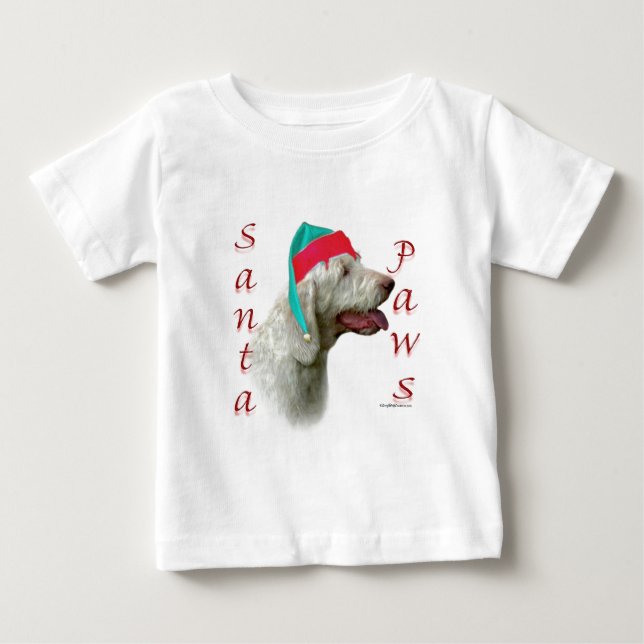 Camiseta Papais noeis Italiano Spinone Paws (Frente)