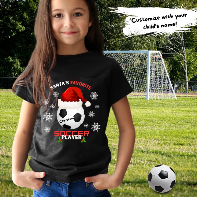 Camiseta Papais noeis Jogadores Favoritos Nome Natal (Criador carregado)